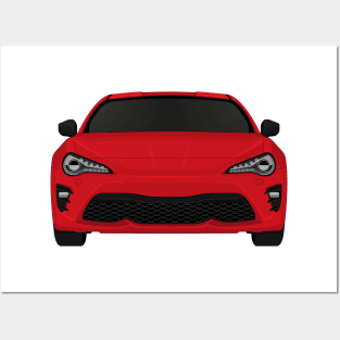 GT86 Red + black Posters and Art